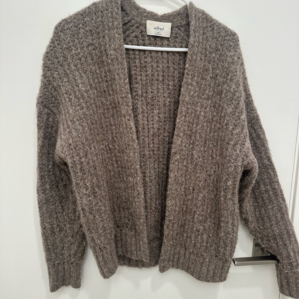 Aritzia Wilfred Women's Brown Wool Sweater